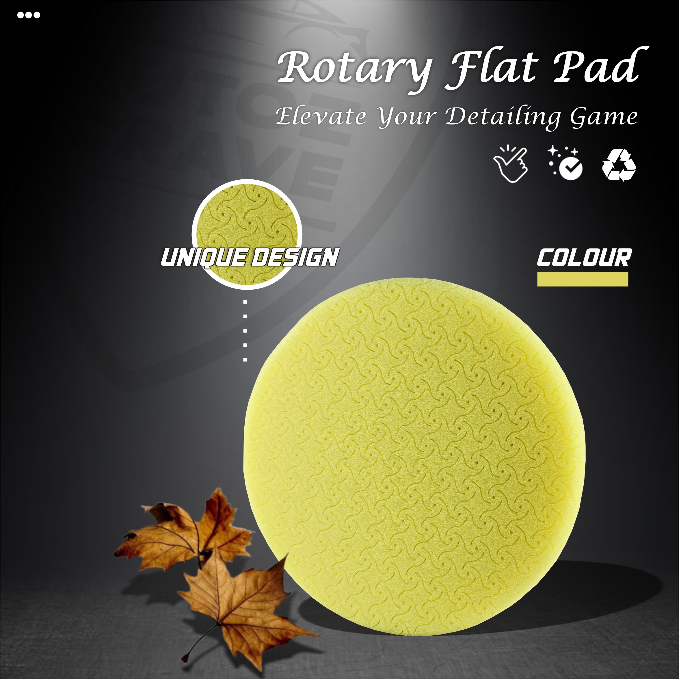 BEST HEAVY CUTTING PAD FOR ROTARY POLISHER 7 INCHES (YELLOW)