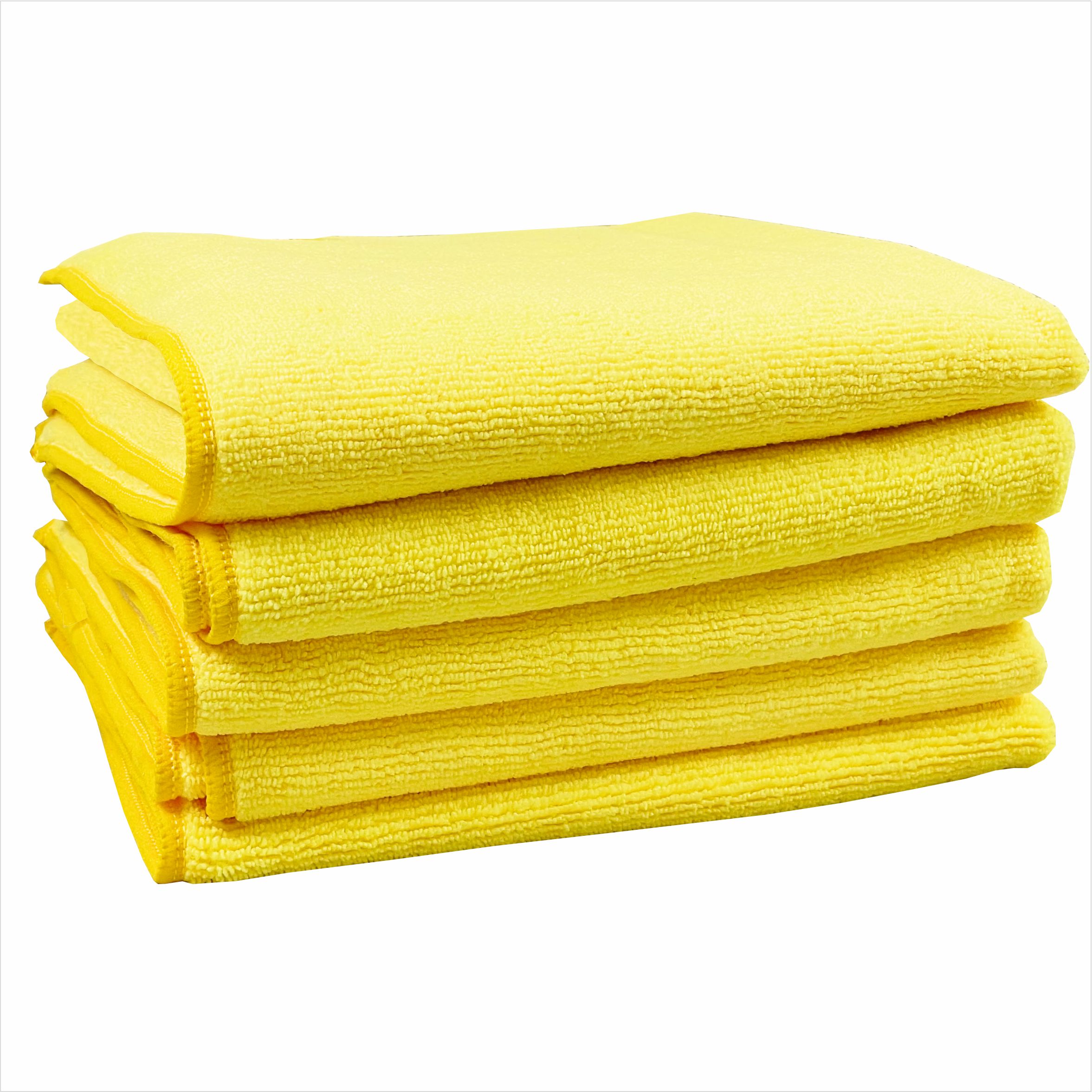 MICROFIBER WRAP TOWEL FOR CAR CLEANING 400 GSM (YELLOW)
