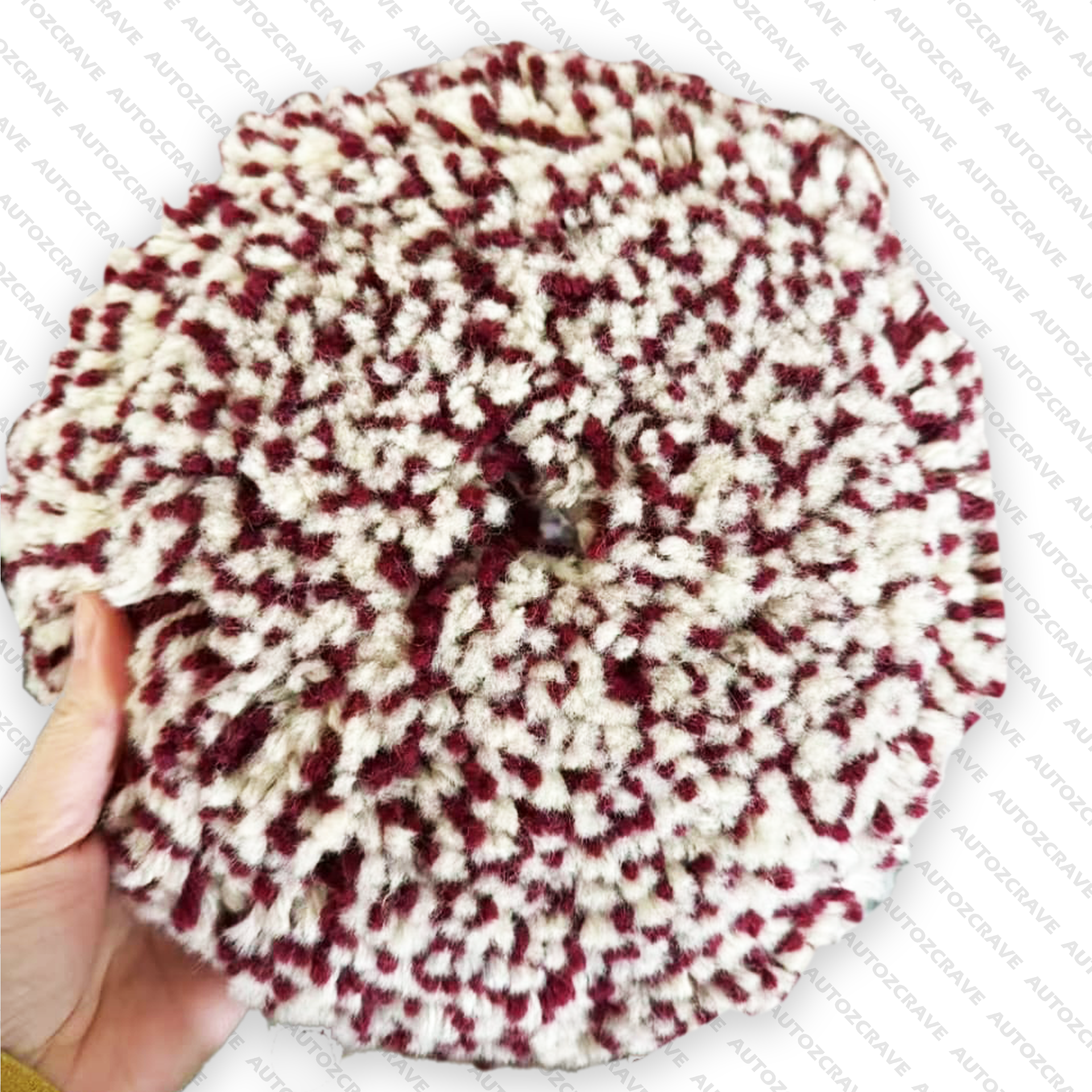 Single Side Wool Polishing Pad for Rotary Polisher 7 inch Heavy Cut Wool Pad