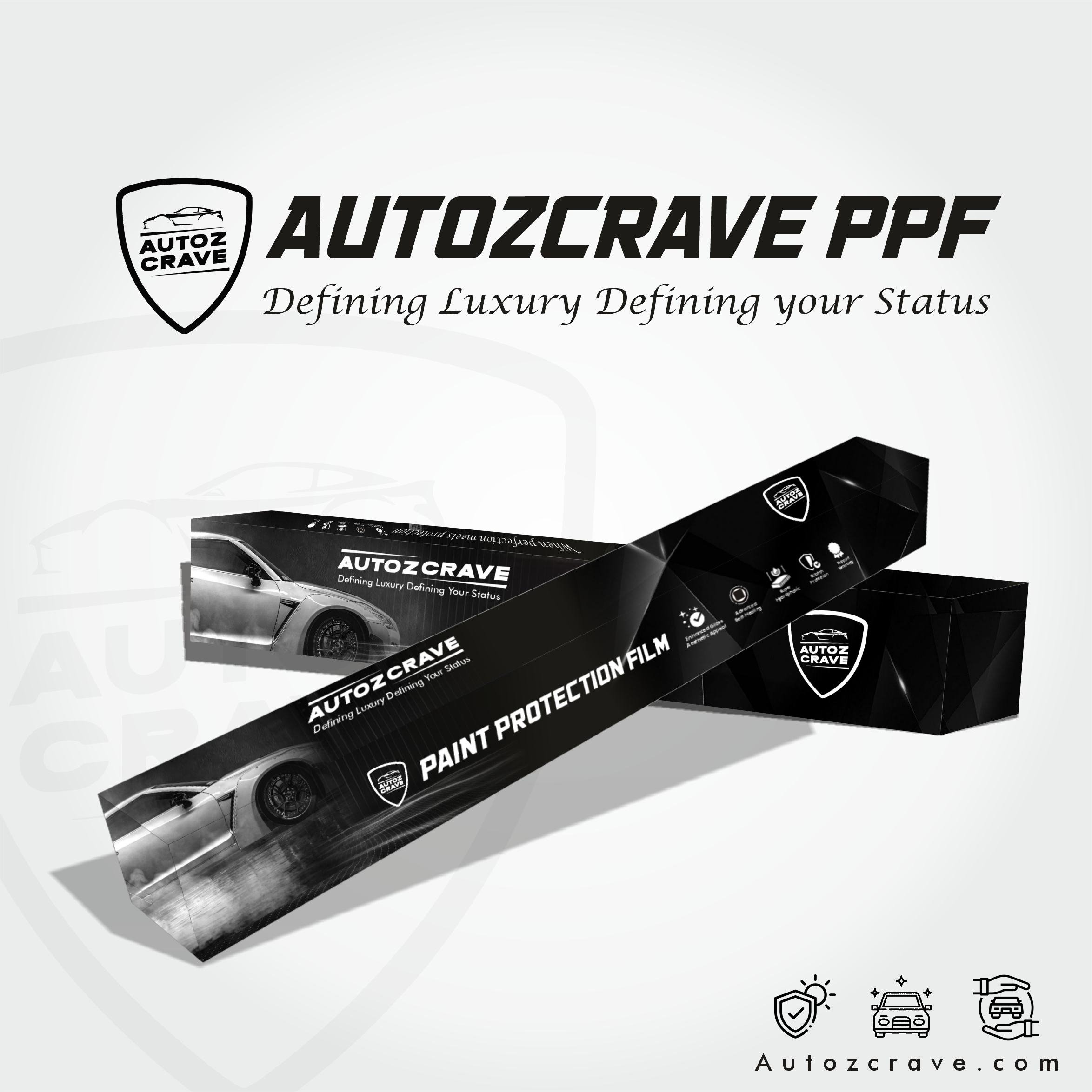 PAINT PROTECTION FILM BY AUTOZCRAVE PPF TPU HEAT SELF-HEALING (H-190)