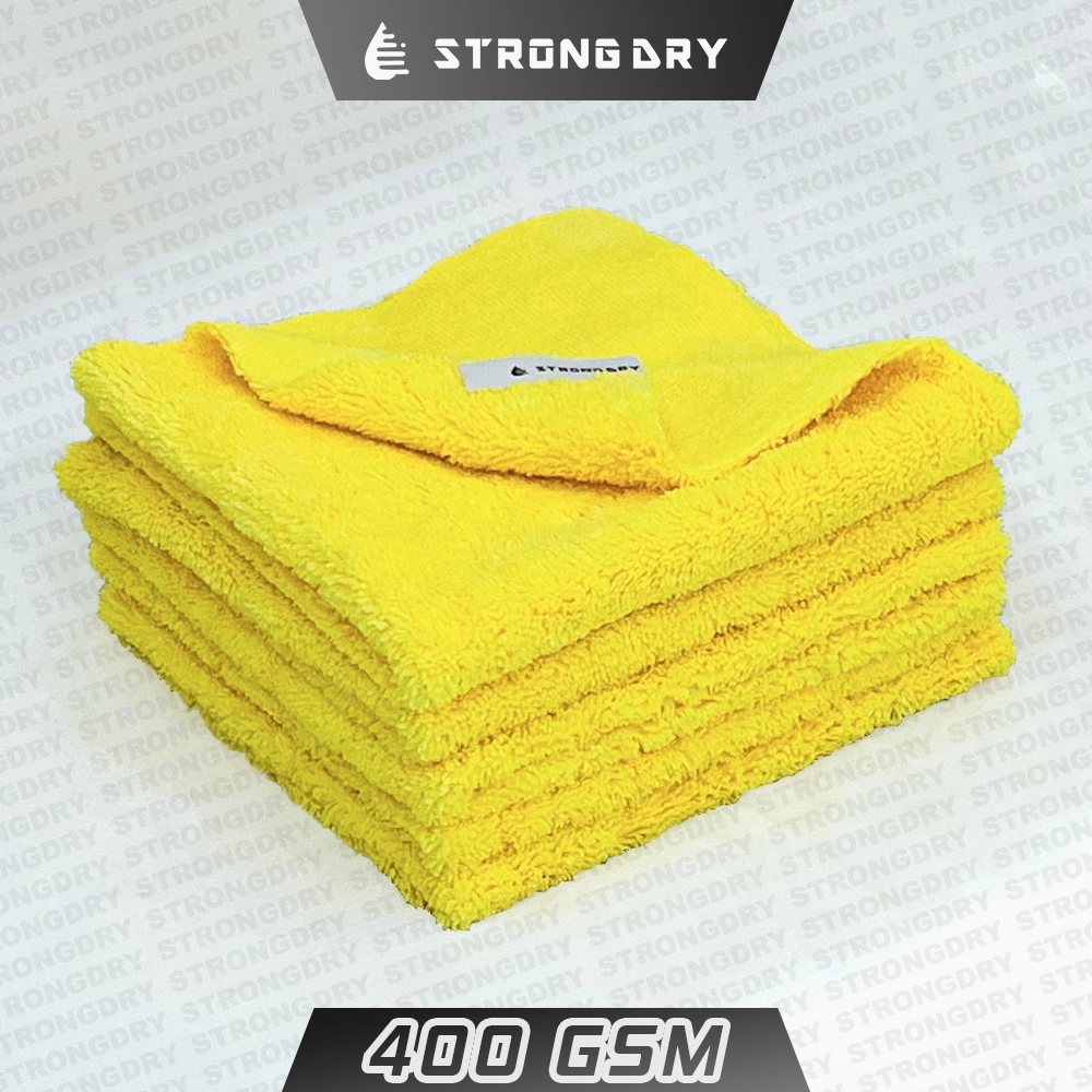 BEST MICROFIBER HIGH & LOW LOOP EDGELESS-400GSM (YELLOW COLOUR)