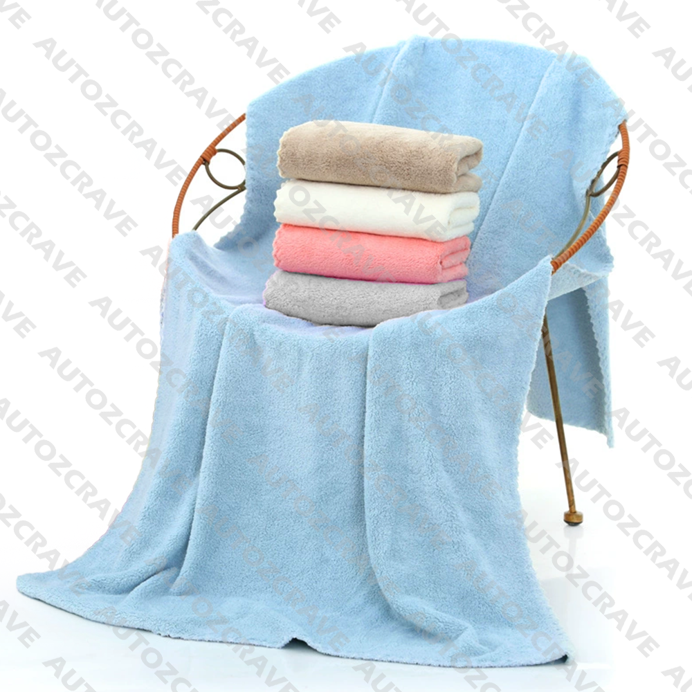 STRONGDRY MICROFIBER TOWEL ULTRA PLUSH LONG 300GSM 2PC (70X35CM) AND (140X70CM)