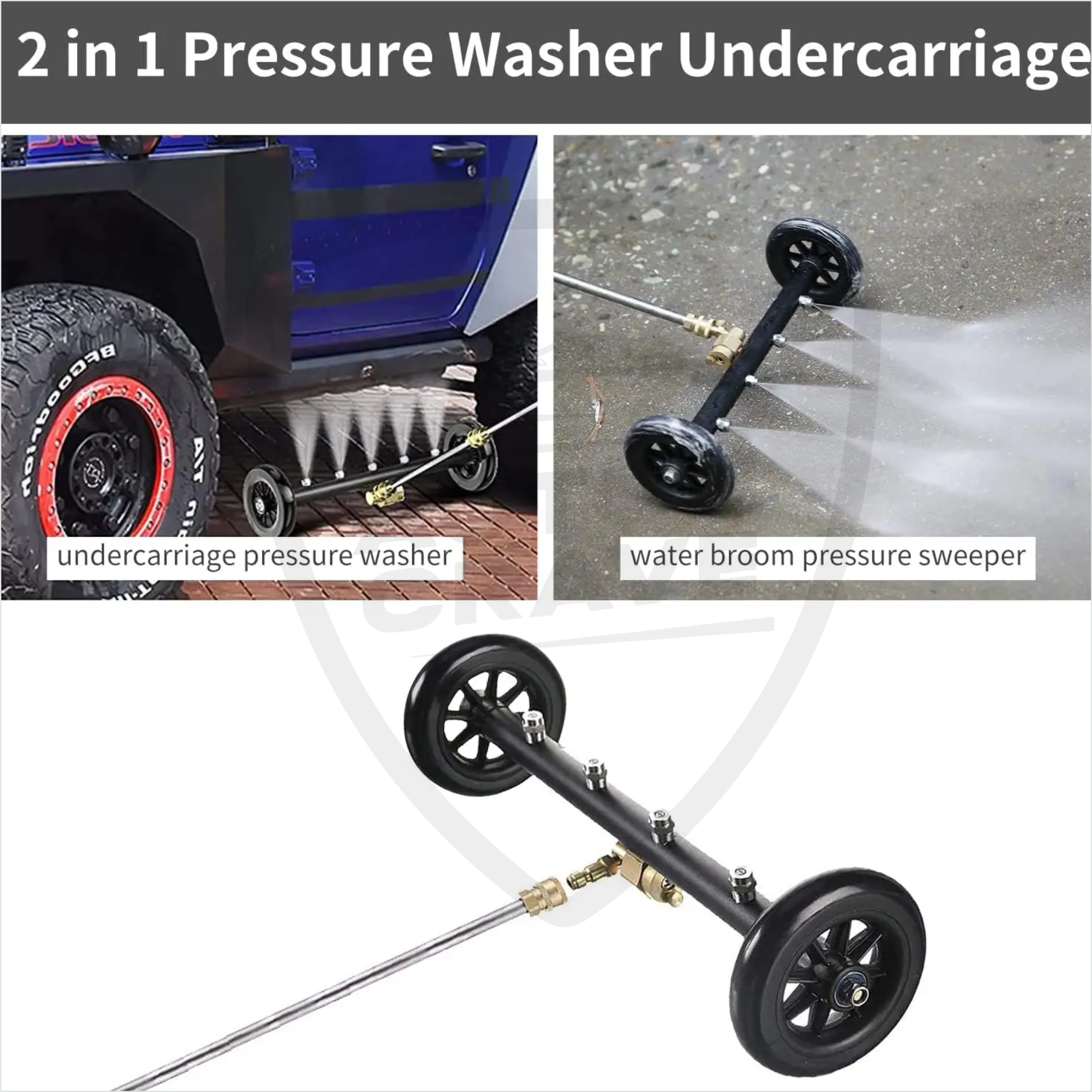 UNDERBODY CAR WASHER LANCE 4 NOZZLE HEAVY DUTY